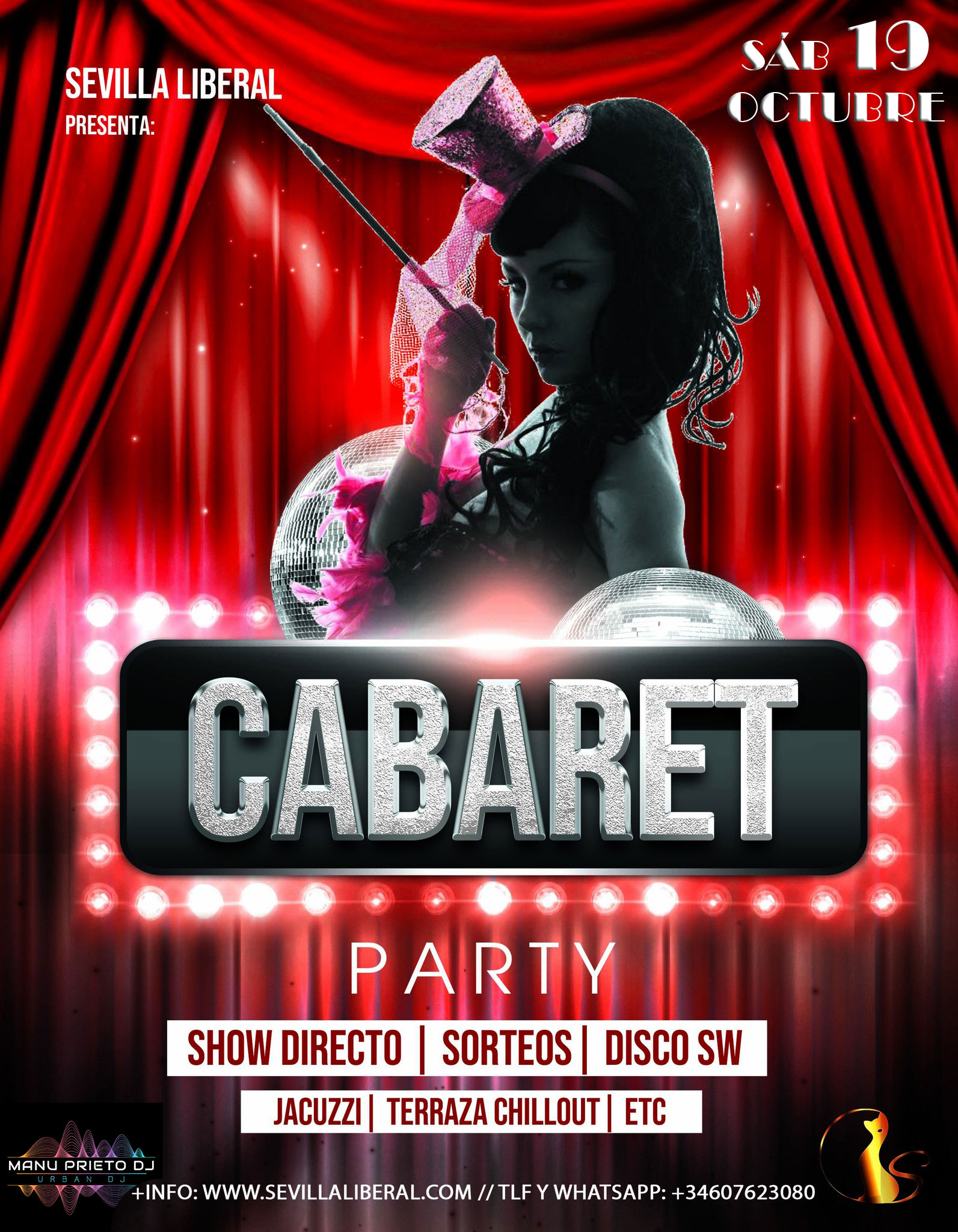 CABARET PARTY – SÁBADO 19 OCTUBRE