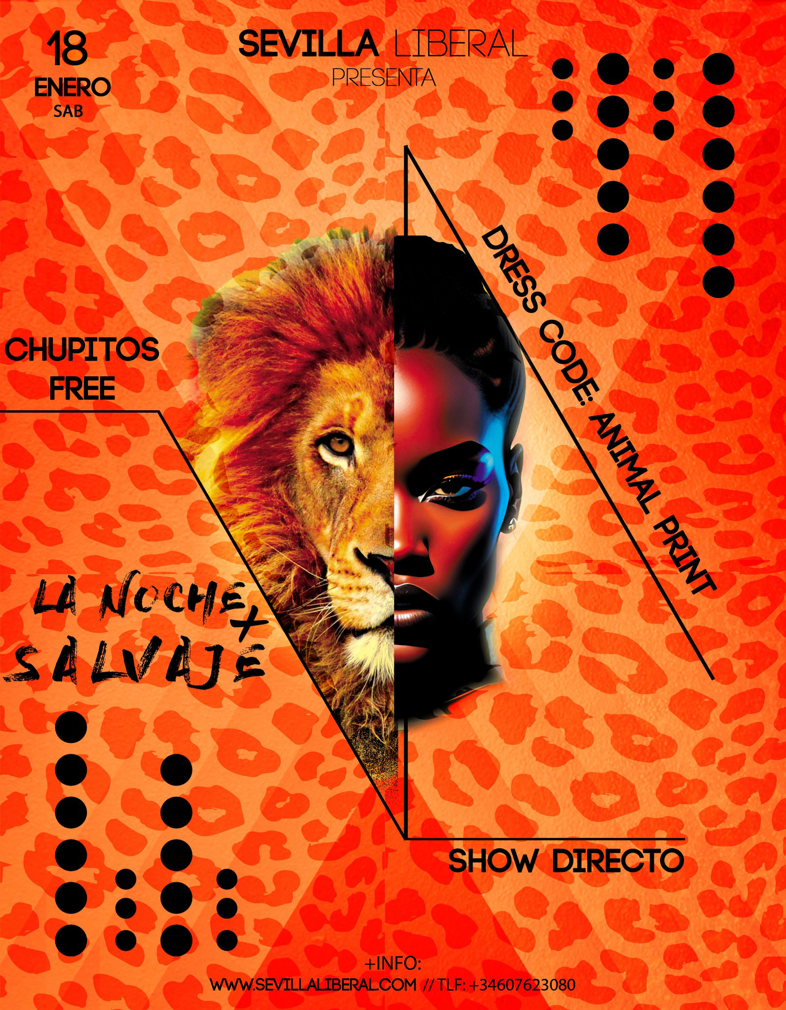 LA NOCHE + SALVAJE (ANIMAL PRINT)