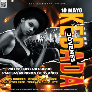 KEDADA PAREJAS JÓVENES by SEVILLA LIBERAL (PRECIO SUPER-REDUCIDO A MENORES DE 35 AÑOS)- SÁBADO 10 MAYO