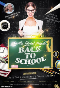 BACK TO SCHOOL + CUMPLE “FUEGOYALMA” – SÁBADO 13 SEPTIEMBRE