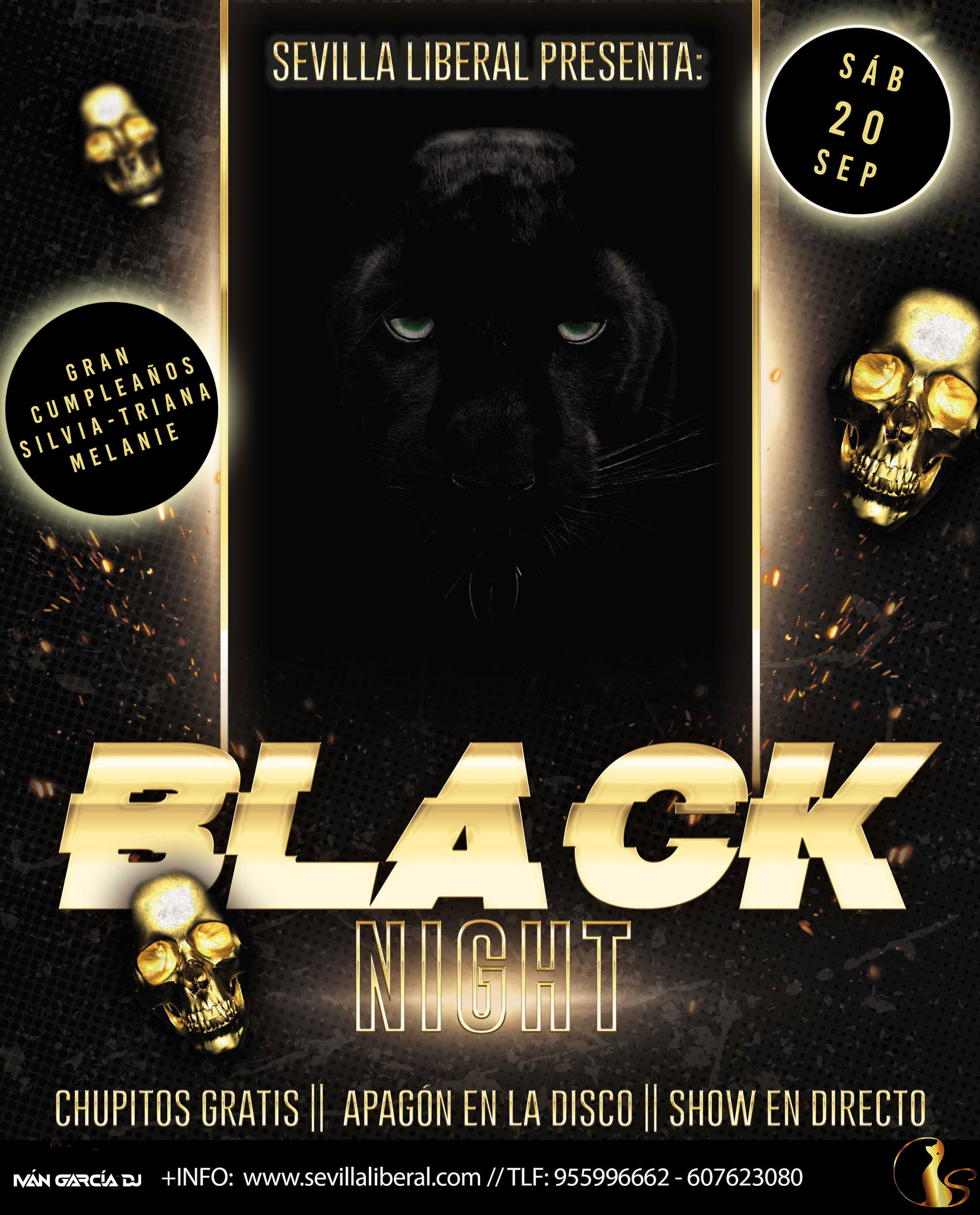 BLACK NIGHT… LA NOCHE MÁS OSCURA – SÁBADO 20 SEPTIEMBRE