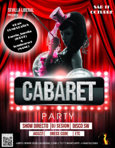 CABARET PARTY + CUMPLE PAREJA_SUREÑA Y SOMBRAYSOL- SÁBADO 11 OCTUBRE