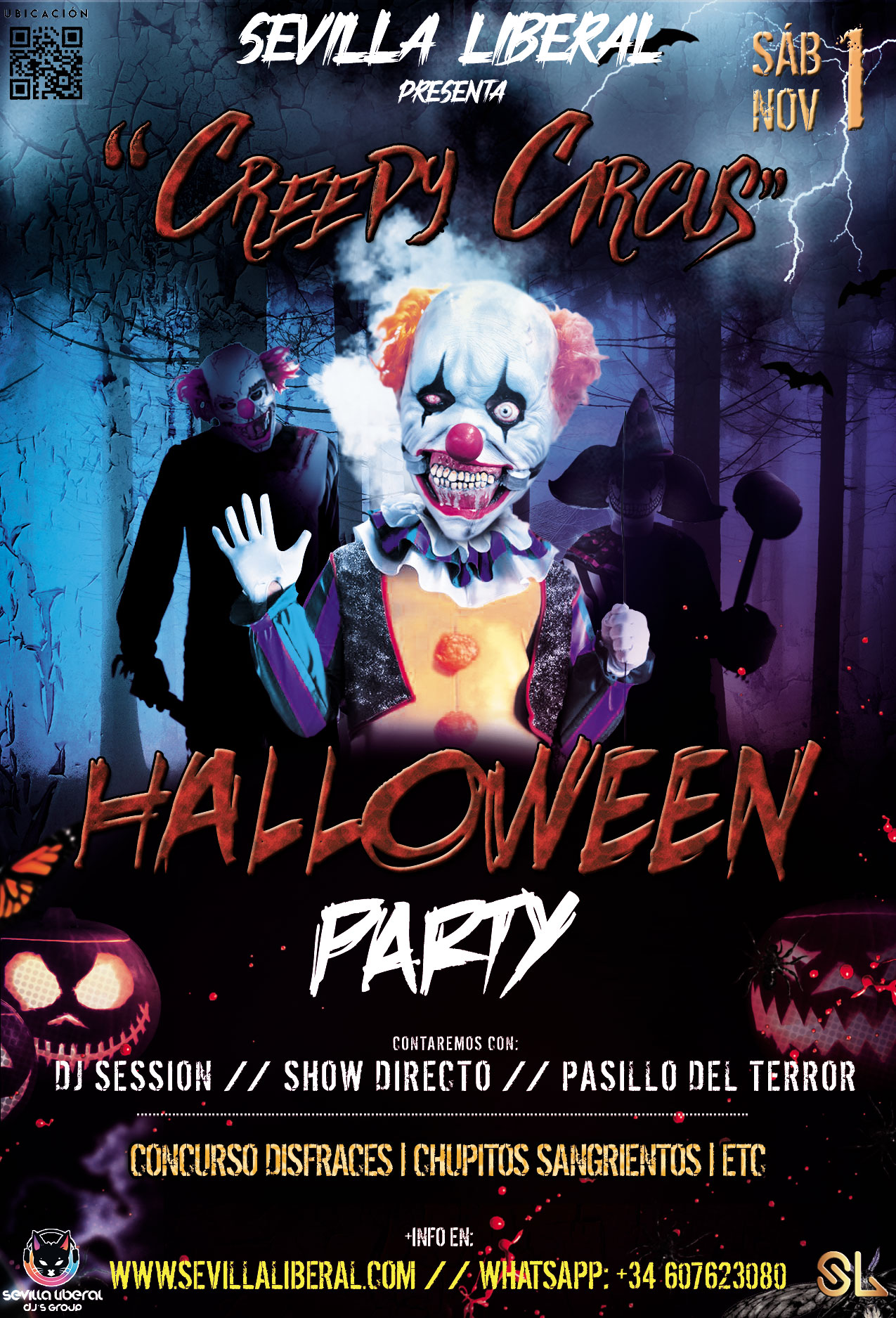 En este momento estás viendo GRAN FIESTA DE HALLOWEEN 2025- SÁBADO 1 NOVIEMBRE
