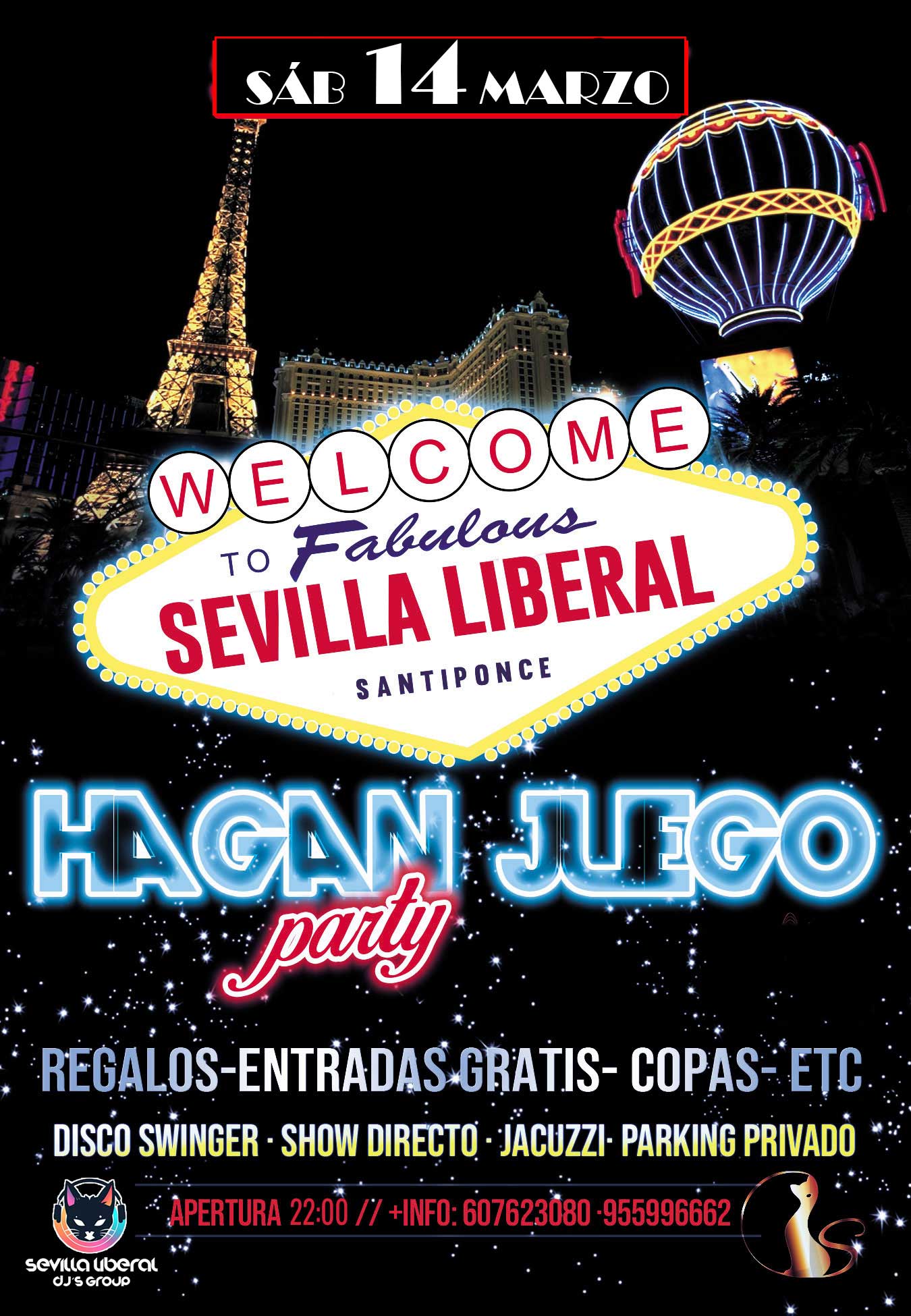En este momento estás viendo HAGAN JUEGO!! (CON NOCHES GRATIS EN SEVILLA LIBERAL, COPAS, CHUPITOS, REGALOS…)