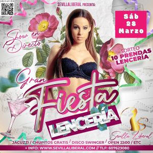 Lee más sobre el artículo GRAN FIESTA DE LENCERÍA- SÁBADO 28 MARZO