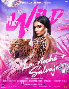 Lee más sobre el artículo LA NOCHE + SALVAJE (ANIMAL PRINT) – SÁBADO 7 MARZO