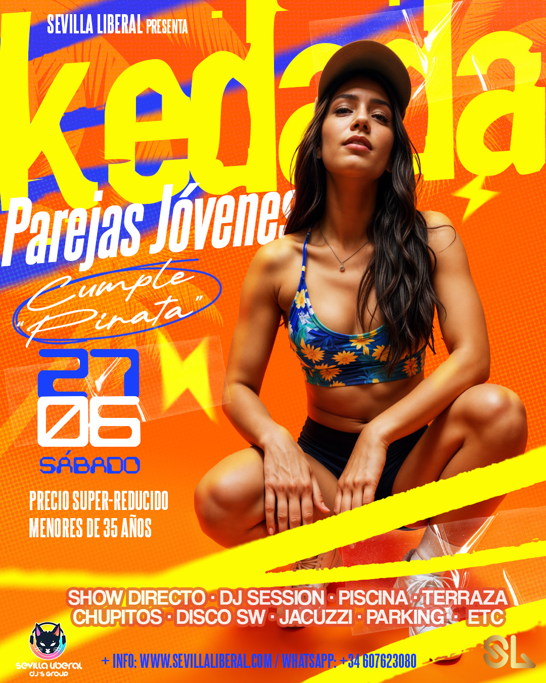 En este momento estás viendo KEDADA PAREJAS JÓVENES by SEVILLA LIBERAL (PRECIO SUPER-REDUCIDO A MENORES DE 35 AÑOS) + GRAN CUMPLE de “PIRATA”- SÁBADO 27 JUNIO