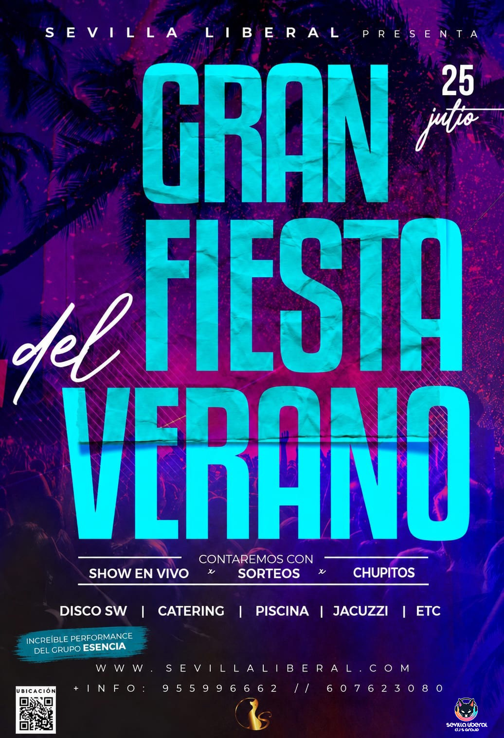 En este momento estás viendo GRAN FIESTA DEL VERANO 2026 – SÁBADO 25 JULIO