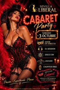Lee más sobre el artículo CABARET PARTY – SÁBADO 3 OCTUBRE