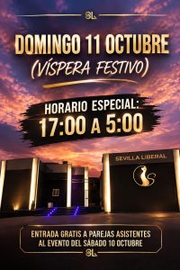 Lee más sobre el artículo HORARIO ESPECIAL VÍSPERA FESTIVO- DOMINGO 11 OCTUBRE