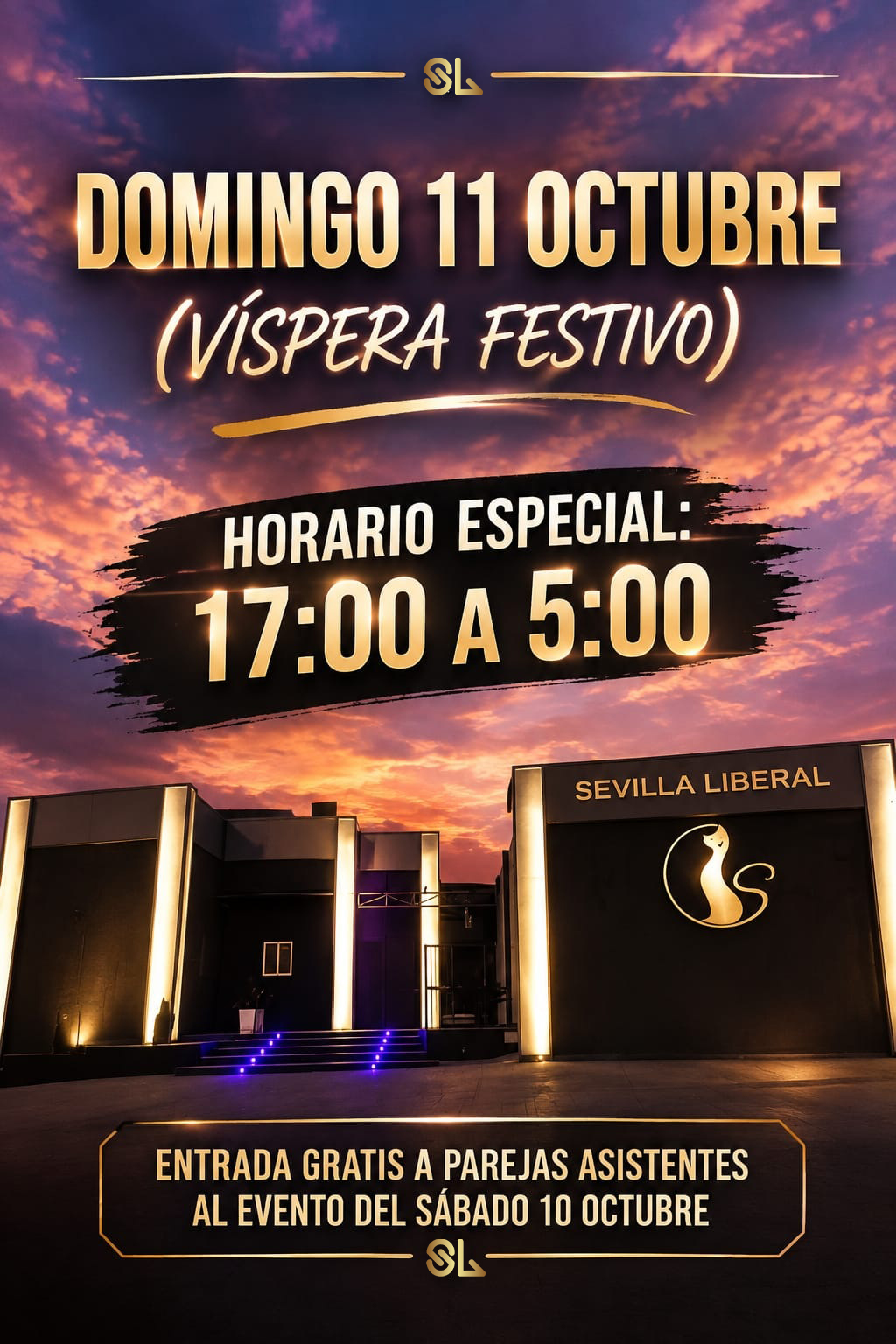 Lee más sobre el artículo HORARIO ESPECIAL VÍSPERA FESTIVO- DOMINGO 11 OCTUBRE
