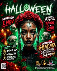 Lee más sobre el artículo HALLOWEEN MIXTO – DOMINGO 1 NOVIEMBRE (VÍSPERA DE FESTIVO)