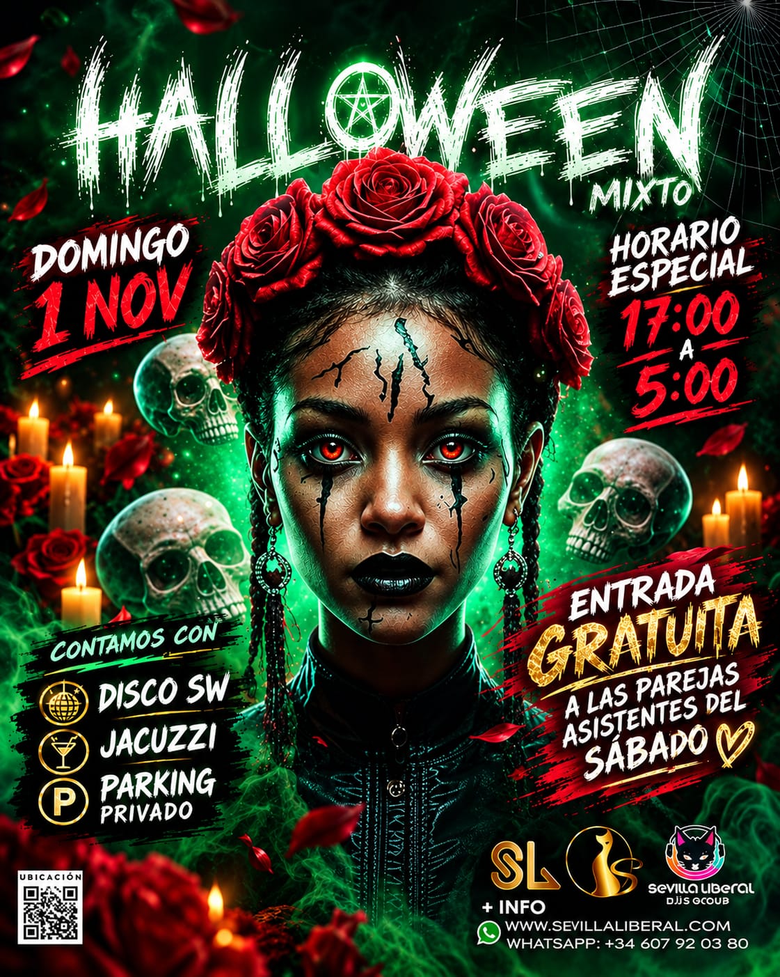 En este momento estás viendo HALLOWEEN MIXTO – DOMINGO 1 NOVIEMBRE (VÍSPERA DE FESTIVO)